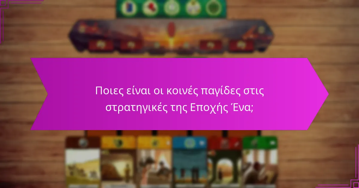 Ποιες είναι οι κοινές παγίδες στις στρατηγικές της Εποχής Ένα;