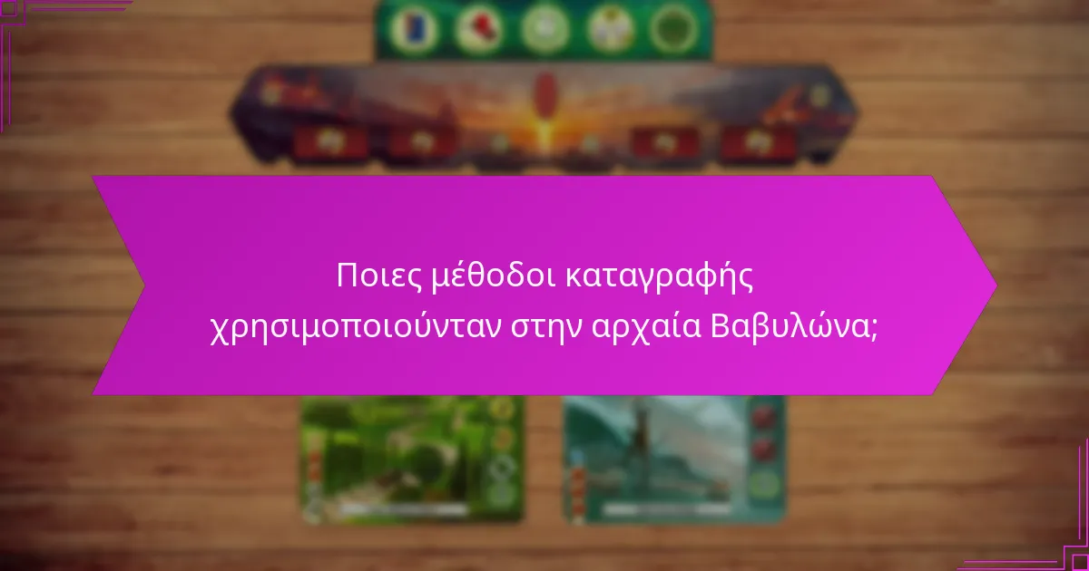 Ποιες μέθοδοι καταγραφής χρησιμοποιούνταν στην αρχαία Βαβυλώνα;